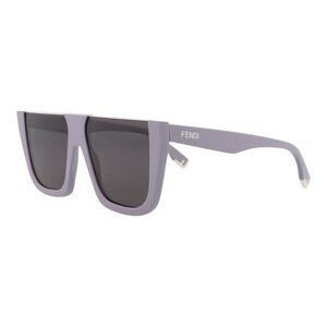 Fendi Womens Shield/Wrap Violet Violet Smoke Fashion Designer Eyewear